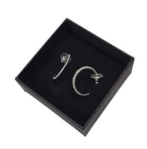 Swarovski Pavé Hoop Earrings – 2.5 cm